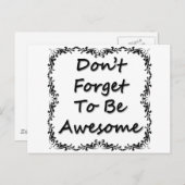 嫌忘れだ素晴らし ポストカード (正面/裏面)