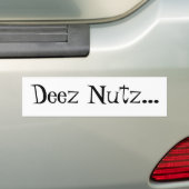 嫌悪症のためのDeez Nutzの…バンパーステッカー バンパーステッカー (車上)
