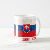 嫌悪症はhatinスロバキアです コーヒーマグカップ (正面右)