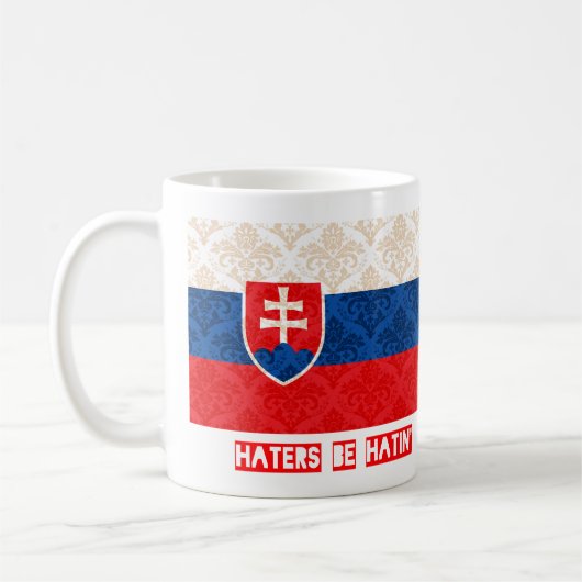 嫌悪症はhatinスロバキアです コーヒーマグカップ (左)