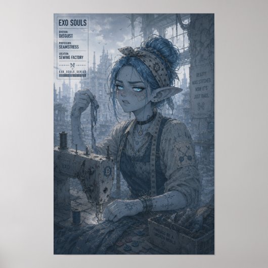 嫌悪 / 縫製女工 / 縫製工場 ポスター (正面)