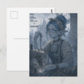 嫌悪 / 縫製女工 / 裁縫工場 ポストカード (正面/裏面)