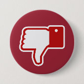 嫌気ボタン! 缶バッジ (正面)