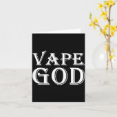 嫌煙家のための面白いVAPEファッション「VAPE神」 カード (黄色い花)