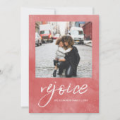 嬉しいクリスマスの写真が喜ばせ、あって下さい シーズンカード (正面)