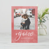 嬉しいクリスマスの写真が喜ばせ、あって下さい シーズンカード (スタンド正面)