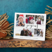 嬉しいスクリプトファミリーフォトキープサケコラージプラーク フォトプラーク (側面)