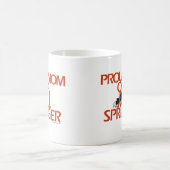 嬉しいスプリンガーの誇り高いお母さん コーヒーマグカップ (中央)