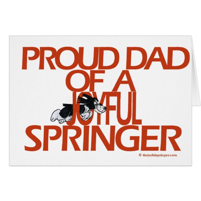 嬉しいスプリンガーの誇り高いパパ (正面横)