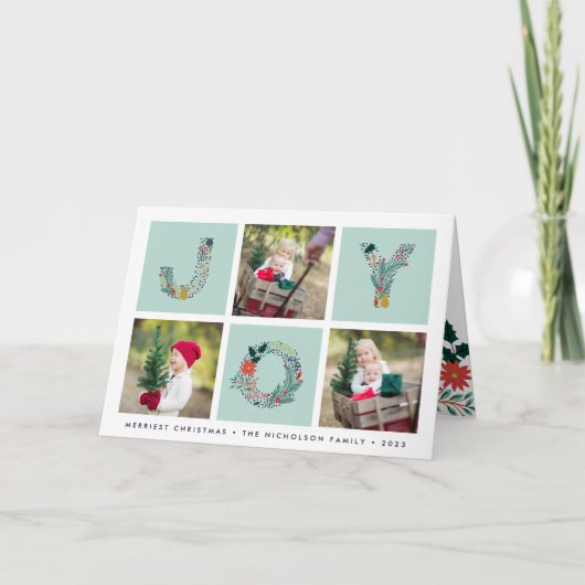 嬉しいタイプ|折られた休日の写真カード シーズンカード (正面)