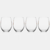 嬉しいポースク！スカンジナビアデザイン ステムなしワイングラス (左)