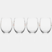 嬉しいポースク！スカンジナビアデザイン ステムなしワイングラス (左)