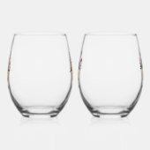 嬉しいポースク！北欧フラワーバスケット ステムなしワイングラス (左)