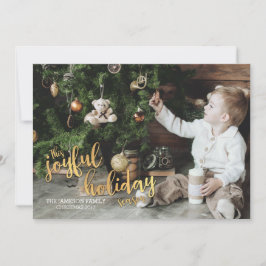 嬉しい休暇の季節の金ゴールド シーズンカード