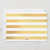 嬉しい休暇の季節の金ゴールド シーズンカード (裏面)