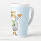 嬉しい冬猫 カフェラテマグ (右アングル)