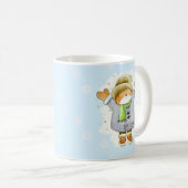 嬉しい冬猫 コーヒーマグカップ (正面右)