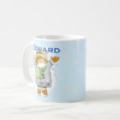 嬉しい冬猫 コーヒーマグカップ (正面左)