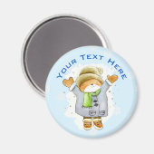 嬉しい冬猫 マグネット (正面/裏面)