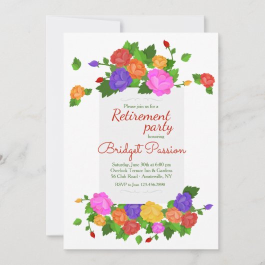 嬉しい大事な行事の招待状 招待状 (正面)