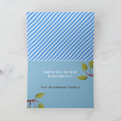 嬉しい家を"私達あります隣人"が感謝していしています個人化して下さい サンキューカード (内部)