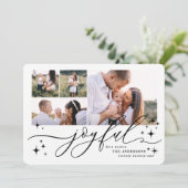 嬉しい数々の写真クリスマスカード シーズンカード (スタンド正面)