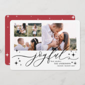 嬉しい数々の写真クリスマスカード シーズンカード (正面/裏面)