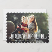 嬉しい時|の休日の写真カード シーズンカード (正面)