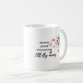 嬉しい朝私は遠くにな賛美歌の鳥のマグを飛ばします コーヒーマグカップ (正面右)