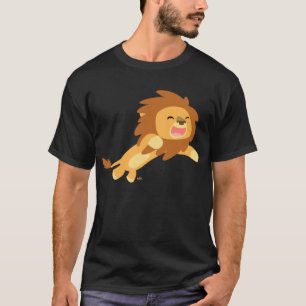 嬉しい漫画のライオンのTシャツ Tシャツ