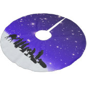 嬉しい素晴らし知らせ ブラッシュドポリエステルツリースカート (アングル)