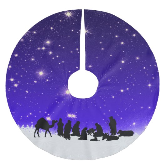 嬉しい素晴らし知らせ ブラッシュドポリエステルツリースカート (正面)