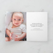 嬉しい華麗さの原稿のモダンな休日の写真カード シーズンカード (内部)