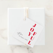 嬉しい赤と白のモダンなクリスマスのプレゼントのラベル フェイバータグ (インサイチュ)