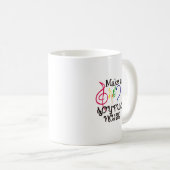 嬉しい騒音を作って下さい コーヒーマグカップ (正面右)