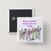 嬉しい騒音ボタンを作って下さい 缶バッジ (正面&裏面)