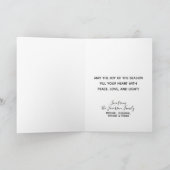 嬉しい！フェスティバルスターフォトオーバーレイクリスマス シーズンカード (内部)