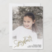 嬉しい!フルフレームフォト(グリッター星) シーズンカード (正面)