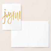 "嬉しい"ホイルの挨拶状 箔カード (ディスプレー)