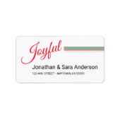 嬉しい ラベル (正面)