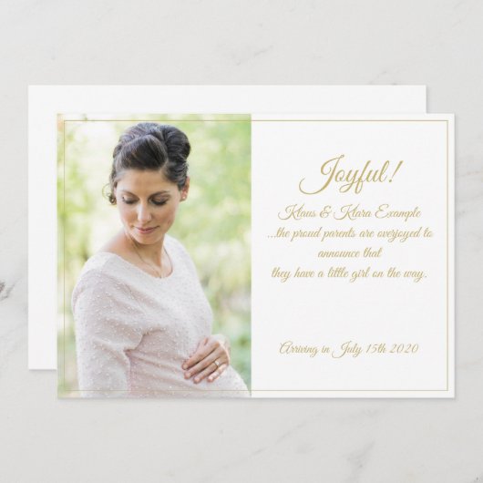 嬉しい！ – 大きな期待 (正面/裏面)