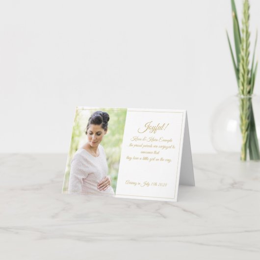 嬉しい！ – 大きな期待 カード (正面)