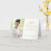 嬉しい！ – 大きな期待 カード (黄色い花)