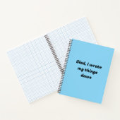 嬉しい、書私の荷物 ノートブック (内部)