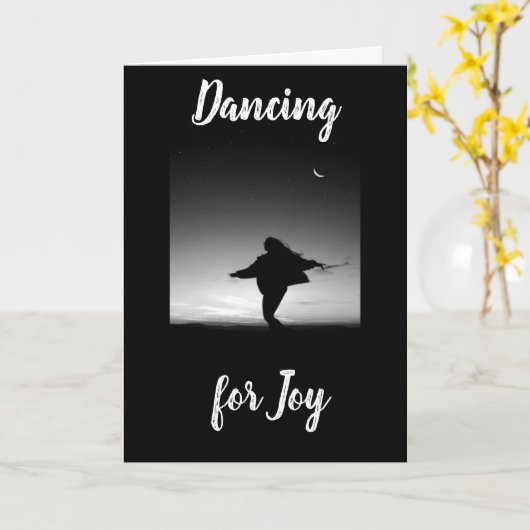 **嬉しい**踊り カード (黄色い花)