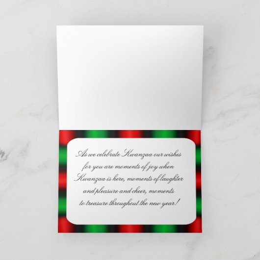 嬉しいKwanzaa シーズンカード (内部)