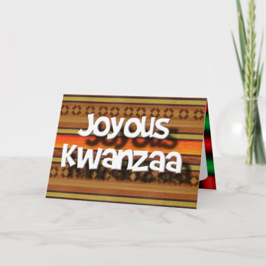 嬉しいKwanzaa シーズンカード (正面)