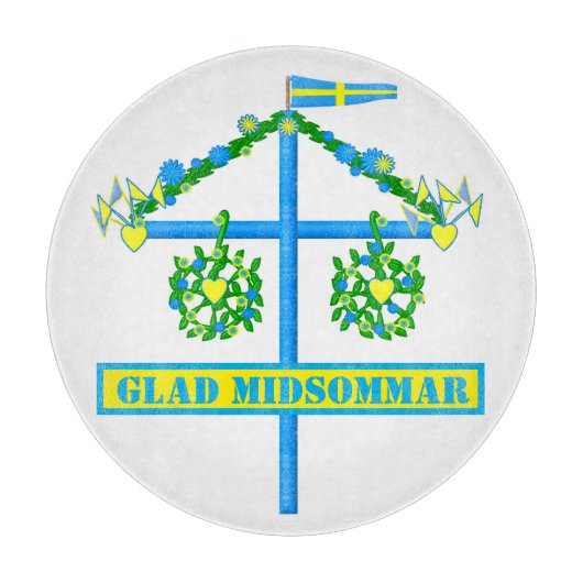 嬉しいMidsommar、Flagstangは個人化なります カッティングボード (正面)