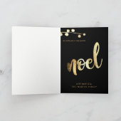 嬉しいNoelのフェイクな金ゴールドの写真カード シーズンカード (内部)