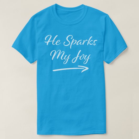 嬉しがって火花を散らす Tシャツ (デザイン正面)